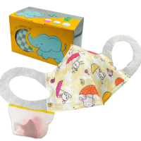 【YSH益勝軒】台灣製 兒童5-7歲醫療3D立體口罩50入/盒(雨傘兔兔)
