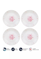Corelle Corelle 4 Pcs Vitrelle Tempered Glass Soup Plate - Blooming Pink