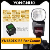 YONGNUO YN650EX-RF Round Head Camera Flash Lamp TTL High-speed Sync External Flashgun Hot Shoe Light For Canon SLR 7D/60D/600D