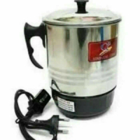 TEKO LISTRIK STAINLESS 13 CM TEKO PEMANAS AIR MUG LISTRIK