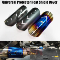 Universal Motorcycle Exhaust Pipe Protector Heat Shield Cover Guard Anti-scalding For CB650F Z900 TMAX530 CB400 R3 MT09 X-MAX300