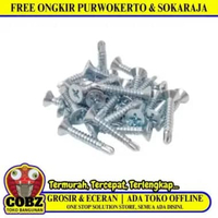 #8 x 1 IN / TM Sekrup FH SDS Rata Plus GRC Plafon Putih Biji