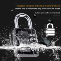 4 Dial Digit Password Lock Digital Biometrica Security Protection Door Lock Candado Lock Pick Set Cadeado Cerradura Padlock