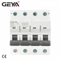 GEYA MCB DC 1000V MCB Mini Circuit Breaker DC 6A 10A 16A 20A 25A 32A 40A 50A 63A 4 Poles IEC60947