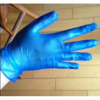 防護手套PVC 材質藍色10雙1標
