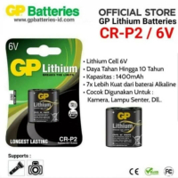 Batre Gp Lithium CR-P2 6v / Batu batrei kamera Gp Lithium CR- P2 6v