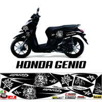 VARIASI LIST STRIPING MOTOR GENIO FI VARIASI POLET LIS BODY MOTOR HONDA ALL GENIO STRIPING STIKER GE