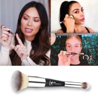 HEAVENLY LUXE COMPLEXION PERFECTION BRUSH #7 DUAL AIRBRUSH FOUNDATION &amp; CONCEALER BRUSH IT COSMETICS NOSE CONTOUR MAKEUP BRUSH