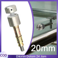 20mm Penjepit Kaca Railing Tembok Stainless 304 Railing Konektor Kaca Konektor Baut Railing Kaca Ke