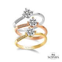SOPHIA 蘇菲亞珠寶 - 尤娜 50分 F/VVS1 18K金 鑽石戒指