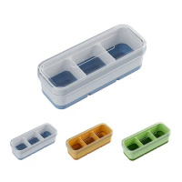 Small Ice Cube Tray Household Ice Box With Lid Soft Bottom Ice Cube Square Mold Bar Pub Whiskey Ice Maker Kitchen Accessories