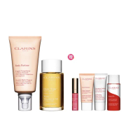 【CLARINS 克蘭詩】孕媽咪撫紋調理呵護組(撫紋霜+調和油 孕婦按摩 孕期護理)