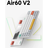 NuPhy Air60 V2 Ultra-thin Bluetooth Wireless Mechanical Keyboard 60% RGB Backlit Mechanical Gaming Keyboard