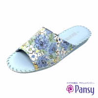 PANSY Pansy花卉女室內拖鞋 藍色(8690)