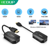 EDUP 1080P Wireless HDMI Transmitter Receiver 60HZ Display Dongle Extender 4K Screen AV Adapter for Laptop TV Projector Monitor
