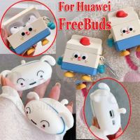 Cartoon Cover for Huawei Freebuds Pro 3 2 Case Cute Creative Case for Freebuds 5 5i Freebuds 4 4i Funda SE 2 Free Buds Cover