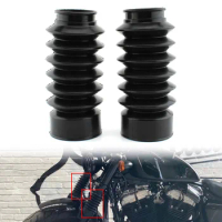 1Pair Motorbike Rubber Shock Absorbers Cover Gaiters Front Fork Boot Tube Slider For Harley X48 2016-2022