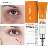 10pcs Vitamin C Remove Dark Circles Eye Serum Eye Bags Lift Firm Brightening Eye Hyaluronic Acid Anti-Wrinkle Massage Eyes Care