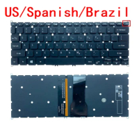 New US Spanish Brazil Laptop Backlit Keyboard For Acer Swift 1 SF114-32 SF114-33 SF114-34 SF114-32-P30S SF114-32-C91M