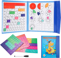 Fraction Educational Magnetic Puzzle Magnetic Fraction Game Educational Math Toy Fraction Game Monte