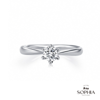 SOPHIA 蘇菲亞珠寶 - 經典六爪 30分 GIA D/SI2 18K金 鑽石戒指