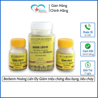 【Chính hãng】 Berberin Lọ 500 Viên Hoàng Liên ĐY Giảm triệu chứng rối loạn tiêu hoá, đau bụng, tiêu c