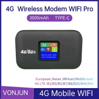 4G Portable MIFI無線TypeC插卡LTE路由器車載隨身WiFi移動熱點【Snowbelle優選】