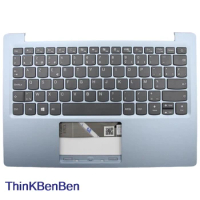 BE Belgian Blue Keyboard Upper Case Palmrest Shell Cover For Lenovo Ideapad 120S 11IAP Winbook S130 11 11IGM 5CB0P23665