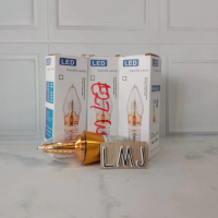 LAMPU FILAMEN LED CANDLE LILIN CABE E14 E27 4WATT