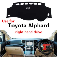 TAIJS high quality auto parts Flannel hot selling Car Dashboard Mat For Toyota Alphard Right hand drive anti dirty