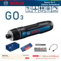 Bosch GO 3 Electric Screwdriver 3.6V Rechargeable Hand Drill Cordless Multifunction Screwdriver 8 pcs Screwdriver Bits Set
