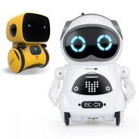 Emo robot robo Pocket RC Robot Talking Interactive Dialogue Voice Recognition Record Singing Dancing Story Robot Toys Gift