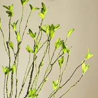 掬涵 仿真小葉藤蔓藤條 可彎曲造型 PE綠植樹枝 裝飾花卉插花