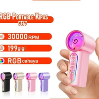 MJ [Penawaran Terbatas] Kipas Angin Mini Genggam High Speed Kipas Mini Portable 20000Rpm 199Level Mu