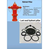 1,Set Komplit Seal Hydrant Pillar Two Way Pemadam Karet Sil Hydrant Pillar Two Way 4incx2,5incx2,5in