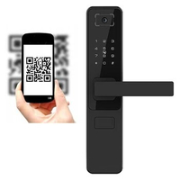 Hotel and School Door Lock System Wooden Keyless Digital Wifi Electronic QR Code Smart Door Lock
