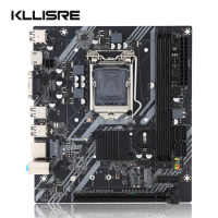 Kllisre H61 LGA 1155 Motherboard DDR3 Dual Channels Memory 16G For Intel LGA1155 Core I3 I5 I7 CPU