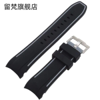 Suitable For TISSOT Watch Strap Couturier T035 T055 23mm 24mm Curved End Rubber Silicone Watch Band Bracelets