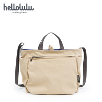 【hellolulu】環保系列JOLIE雙面兩用斜背包S-土褐/經典藍(HL50330-308)