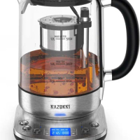 Razorri Electric Tea Maker 1.7L with Automatic Infuser, Stainless Steel Glass Kettle, Electric Kettles, Presets