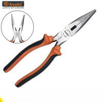 Kìm nhọn ASAKI 8095 cao cấp cỡ 8 inch 200mm, Kềm nhọn Asaki 6 inch/150mm