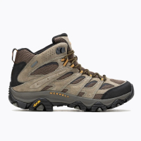 MERRELL Moab 3 Mid 男 戶外 登山 越野鞋 防水 黃金大底 耐磨 棕綠(ML035795)