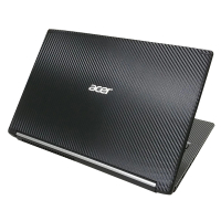 【Ezstick】ACER Aspire 7 A715-72 G 黑色立體紋機身貼(含上蓋貼、鍵盤週圍貼)