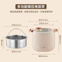 多功能迷你小電鑊米湯分離電飯鑊宿舍小型電煮鑊智慧蒸煮電飯煲