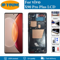 6.78'' AMOLED Original For vivo X90 Pro Plus LCD V2227A Display Touch Screen Digitizer Assembly Replace For vivo x90 pro + LCD