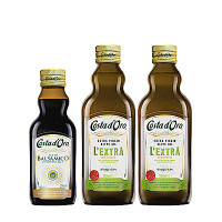 Costa d'Oro 高士達 特級冷壓初榨橄欖油(500ml*2入)+巴薩米克醋(250ml*1入)