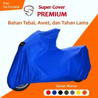 Sarung Motor Fino 125 Supercover Premium Waterproof Warna Biru