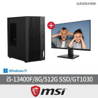 【MSI 微星】25型美型螢幕組★i5 GT1030電腦(PRO DP180 13RK-034TW/i5-13400F/8G/512G SSD/GT1030/W11)
