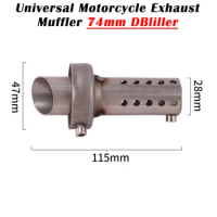 14mm Universal Motorcycle Exhaust Pipe Escape Catalyst Muffler Silencer Insert DB Killer Eliminate Noise For Yoshimura
