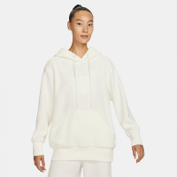 NIKE 上衣 女款 長袖上衣 帽T 運動 AS W NSW PLSH FZ HOODIE 白 DQ6841-133